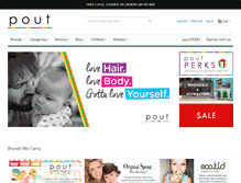 Tablet Screenshot of pout.com.sg
